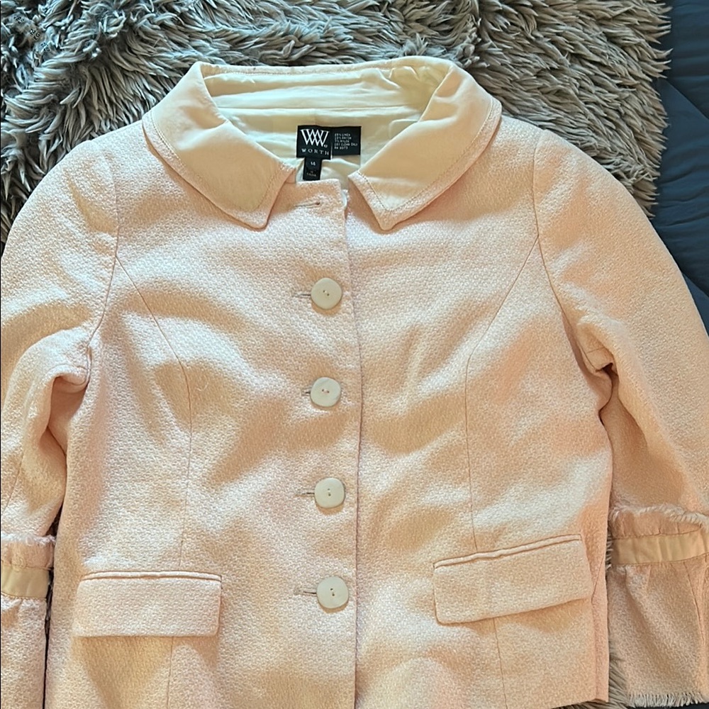 W Worth Pink Jacket Size 14